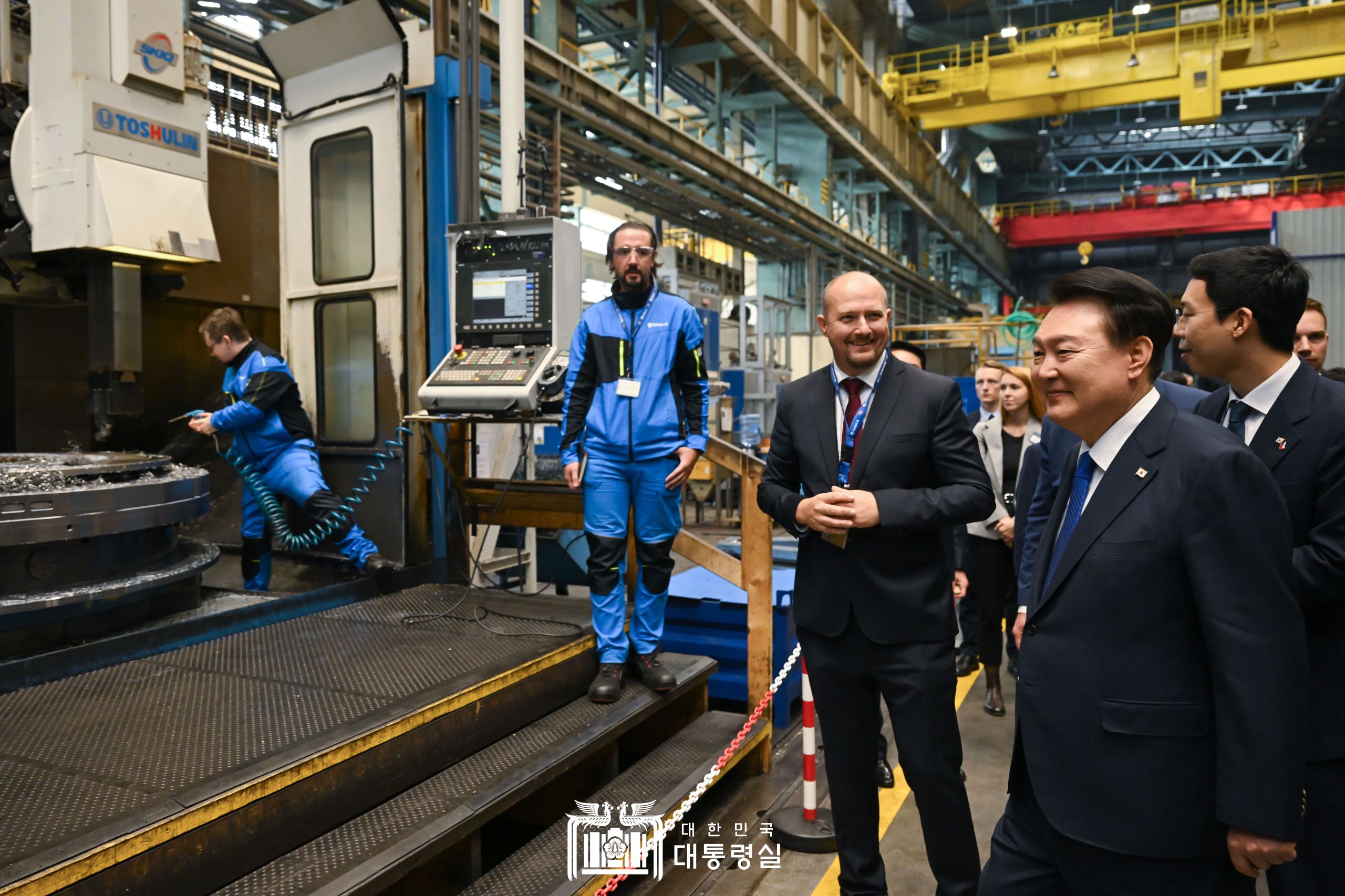 윤석열&nbsp;대통령, 체코 두산스코다파워 방문